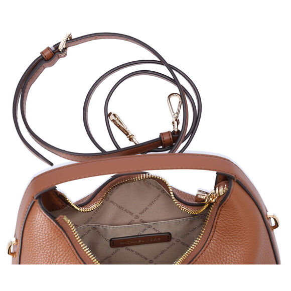 Michael Kors Ember Small Messenger Top Handle Handbag Crossbody Luggage Leather - Picture 5 of 5